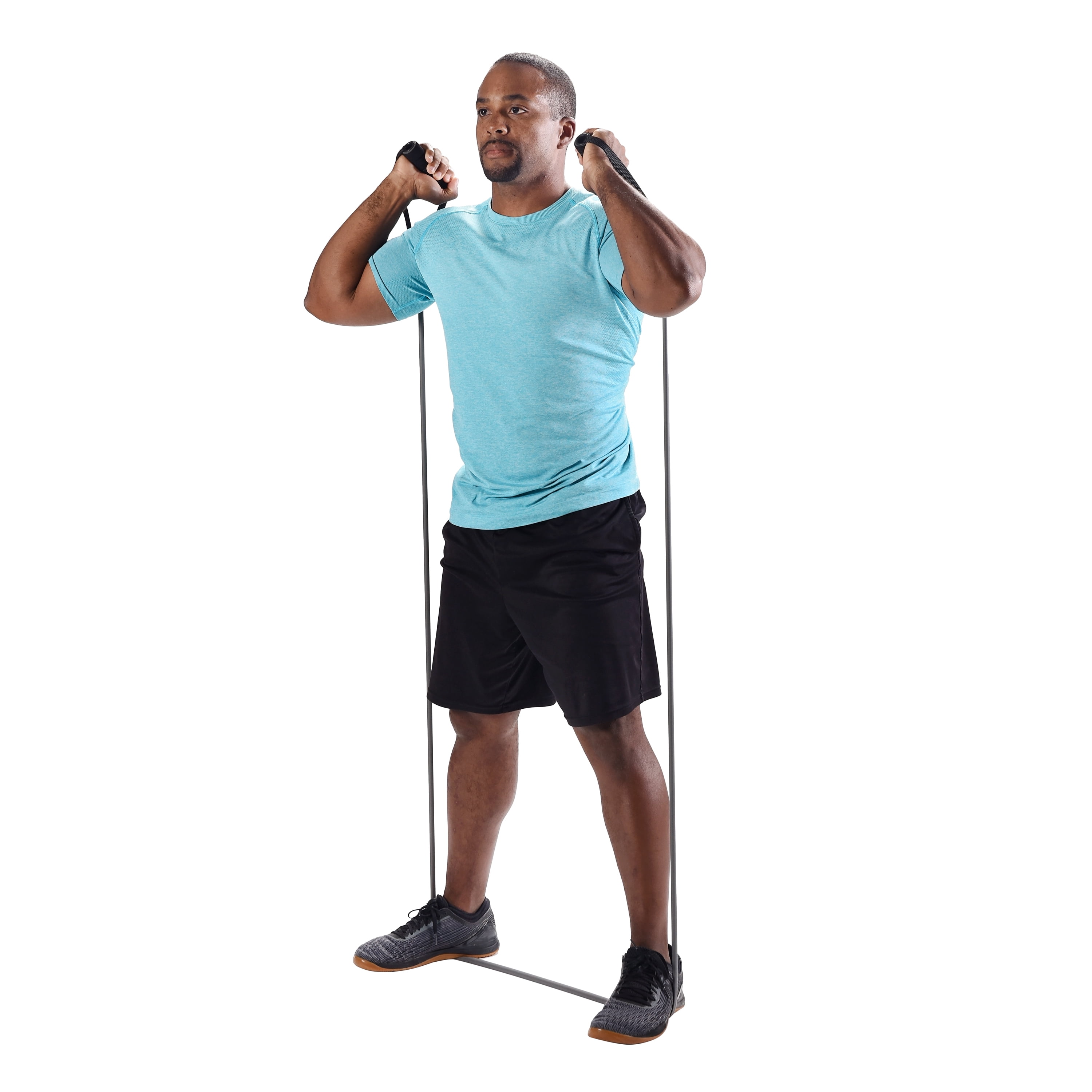 Athletic Works Resistance Tube Exercise Band, Heavy Resistance, Gray