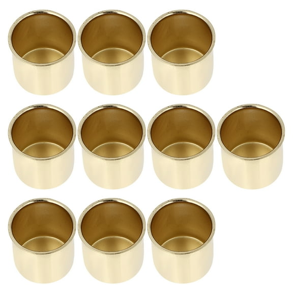 10 Pcs Simple Candlestick Black Home Decor Iron Pillar Base Votive Holders Party Cup DIY Cups Metal Wrought