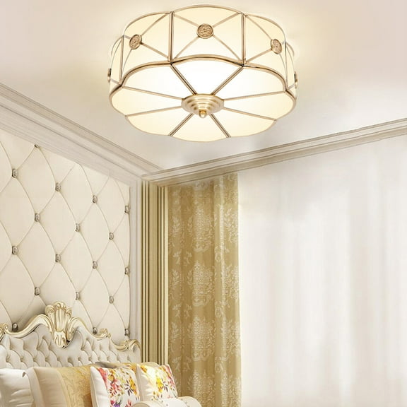 European Ceiling Mount Flower-shaped Ceiling Light, Ceiling Light Fixture, Ceiling Lamp for Bedroom Kitchen