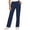 Navy, variant on QIYAGBSA Scrub Pants for Women Soft Stretch Drawstring Elastic Waist Multi Cargo Thigh Pockets Work Uniform Long Shifts Daily Duty Easy Move