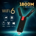 CHNGYDZ HighSpeed WiFi 6 Dual Band AX1800 USB Adapter AXE3000 Dongle