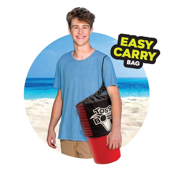 Banzai Toss Like A Boss Outdoor Giant Pong Lawn Game with