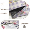 thumbnail image 6 of Easter Bunny Round Area Rug 3.3Ft Washable Circle Rugs for Dining Room Table, Spring Easter Eggs Chick Floral Purple Check Non-Slip Carpet Floor Mats Indoor Outdoor Carpet Runner Aesthetic Home Decor, 6 of 8