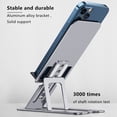 thumbnail image 3 of Soporte para teléfono móvil portátil plegable con ángulo y altura ajustables, compatible con teléfonos móviles y tabletas, 3 of 5