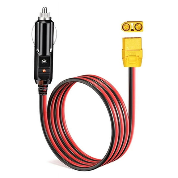 Lighter Charging Cable XT90 Female Connector to Car Cig Male Plug for Solar Generator Power Station 14AWG 12V