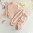 thumbnail image 5 of UAYOTSE Girls Clothes Winter Fleece Quarter Zip Solid Color Letter Sweatshirt with Sweatpants Girls Clothing Set Two Piece Outfits,Sizes 6-7 Years, 5 of 5