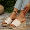 thumbnail image 3 of Mepaouo Womens Wedge Slide Sandals Platform Slip on Espadrilles Summer Beach Walking Flatform Shoes, 3 of 7