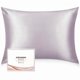 thumbnail image 1 of Chenchen 100% Silk Pillowcase - Mulberry Silk Pillow Cases, 23 Momme 6A Grade Fibers, Silk Pillow Case for Hair and Skin Health, with Hidden Zipper (Queen 20''x30'', Grayish Purple, 1PC), 1 of 1