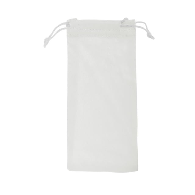 Bolsas para gafas de 1 pieza con cordón, almacenamiento suave de gafas de color beige gris