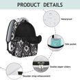 thumbnail image 4 of Boho Chic Work Backpack - Retro Tribal Print Bookbag with 17" Laptop Sleeve | Large Capacity Campus Backpack for Students, Commuting & Daily Use, 4 of 6
