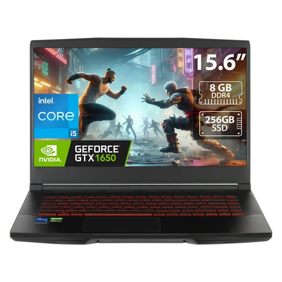 Laptop Gamer MSI GF63 Thin 11SC-1419MX Intel Core i5 11400H RAM 8GB SSD 256GB NVIDIA GeForce GTX 1650 W11H Teclado versión en Inglés MSI GF63 Thin 11SC-1419MX