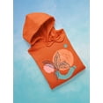 thumbnail image 3 of Leaves Dots Contemporary Modern Hoodie Women -Image by Shutterstock, Female Medium, 3 of 4