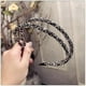 thumbnail image 4 of Diadema de cristal de dos capas para mujer, banda para el cabello, accesorios para el cabello, regalos para fiestas, juego de 4 piezas, 4 of 5