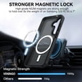 thumbnail image 6 of VENINGO Magnetic Case for Samsung Galaxy S25 FE, Compatible with Mag-safe, Slim Fit Matte Translucent Shockproof Anti-Yellowing Protective Cover, Black, 6 of 8