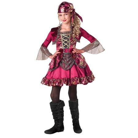 First Mate Pirate Dress Up Costume, Small (4-6), Includes: dress ...