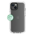 thumbnail image 3 of onn Rugged Phone Case with Holster for iPhone 17e / iPhone 16e / iPhone 15 / iPhone 14 / iPhone 13 - Clear, 3 of 12
