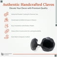 thumbnail image 2 of 100 Pack 0.75 Inch Black Finish Decorative Door Nail Clavos By Borderland Rustic Hardware, 2 of 6