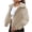 White, variant on Homenesgenics Winter Jackets for Women Plus Size under $10.00 Women's Fashion Winter Warm Plush Zipper Solid Color Long Sleeve Coat Black S