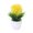 Yellow, variant on Artificial Potted Plant with Green Foliage Realistic Faux Decorative Plant for Home and Office Decor