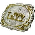 thumbnail image 2 of Moranse Religion Cross Cowboy Kneeling Prayer And Horse Design Belt Buckles, 2 of 6