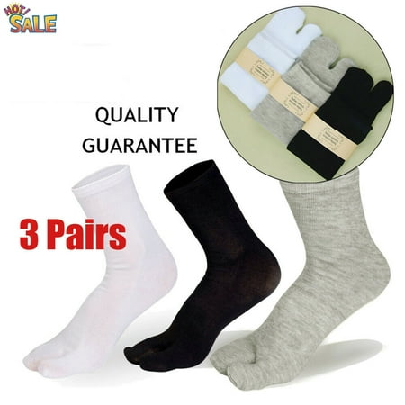 

Cotton Socks Toe Socks Elastic Cotton Socks Pack of 3 Toe Socks for Men Boys Women