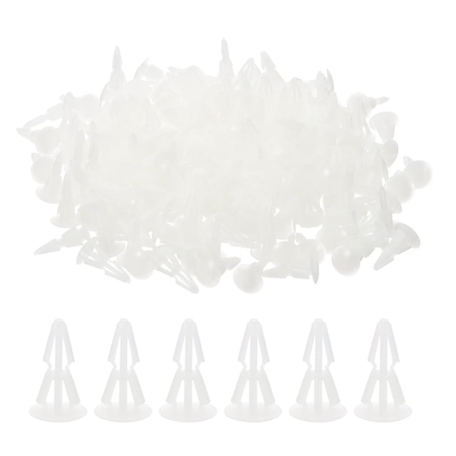 Unique Bargains PCB Support Spacer, 200Pack 3.5mm/0.14" Supporting Height PCB Standoff Isolation Board Stand Columns, White