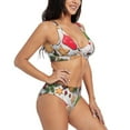 thumbnail image 2 of Daiia Christmas Gingerbread Cookies Women's Bikini Set Two Piece Swimsuit High Waisted Bikini Adjustable Straps Bikini Perfect for Beach, Pool, and Summer Vacation-Medium, 2 of 9