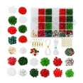thumbnail image 1 of Kit de cuentas navideñas con cordón elástico, anillas y cuentas de cristal irregulares a granel Serie 1, 1 of 9