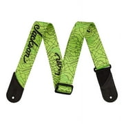 Jackson Cracked Mirror Nylon Guitar Strap - GREEN, #299-5378-005