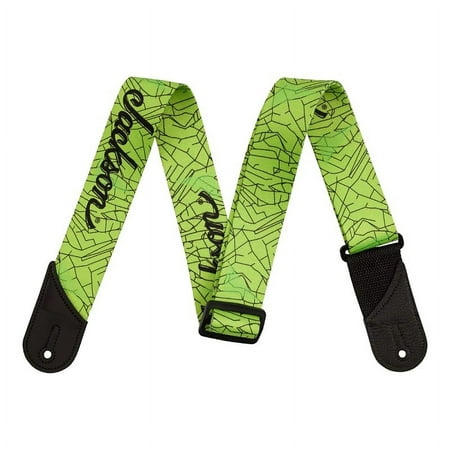Jackson Cracked Mirror Nylon Guitar Strap - GREEN, #299-5378-005