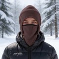 thumbnail image 4 of Unique Bargains 1 Pc Multi-function Face Mask All in one Balaclava for Cycling Brown, 4 of 6
