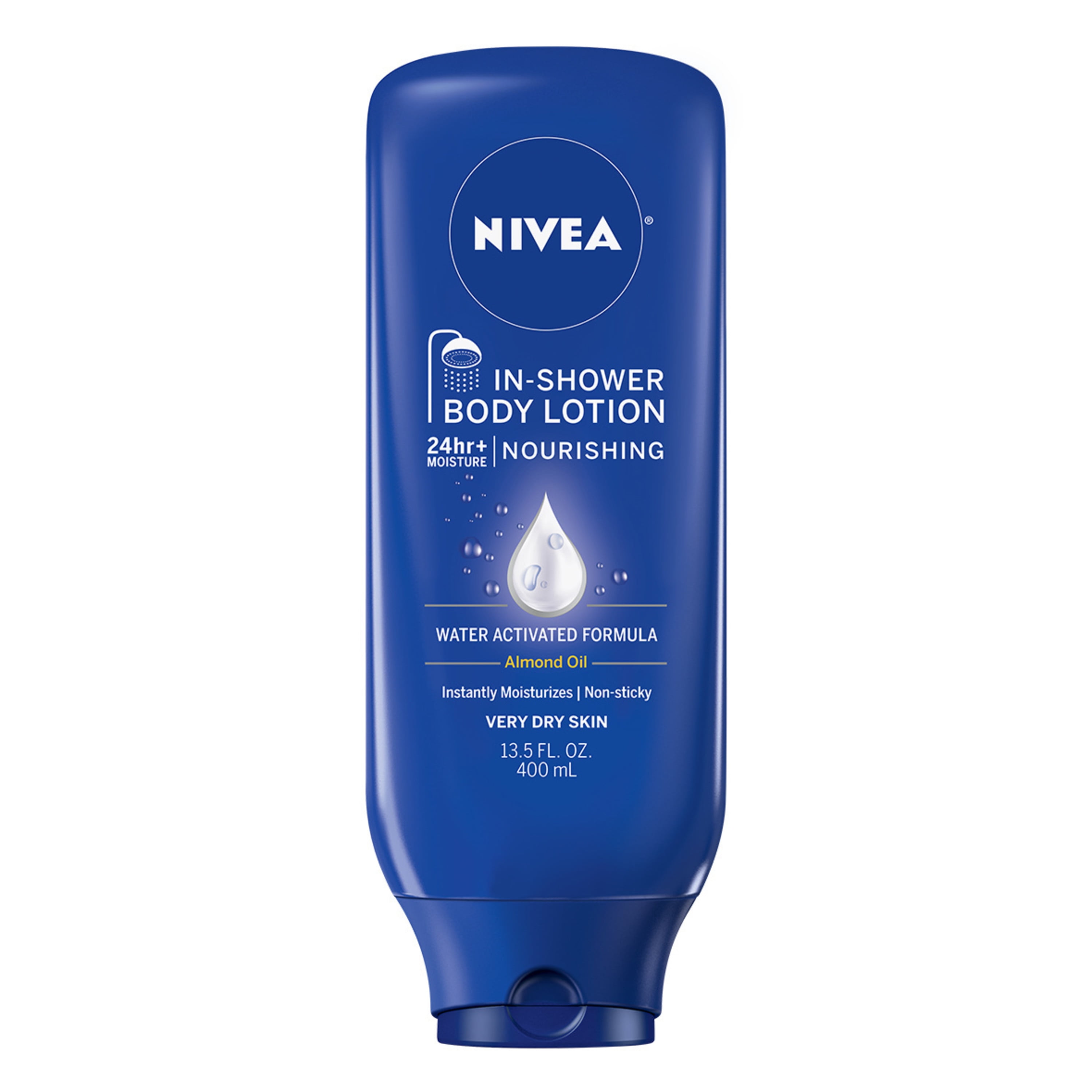 NIVEA Nourishing In Shower Lotion, Body Lotion for Dry Skin, 13.5 Fl Oz Bottle