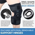 thumbnail image 3 of NEENCA Brand Stabilizing Hinged Knee Brace, Adjustable,joint pain relief, injury recovery., 3 of 6