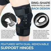 NEENCA Brand Stabilizing Hinged Knee Brace, Adjustable,joint pain relief, injury recovery.