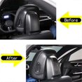 thumbnail image 5 of For - C-Class W206 2022 2023 Soft Carbon Fiber Car Seat Headrest Cover Trim Sticker Interior Access, 5 of 5