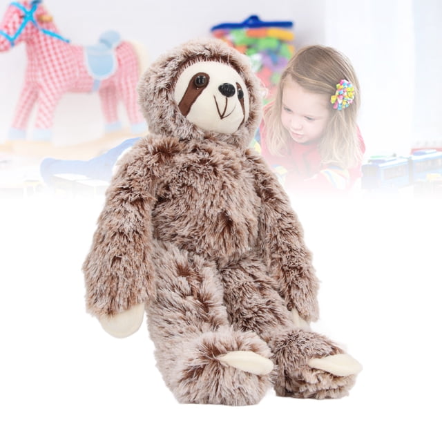 Sloth Stuff Toy, Decorative Sloth Stuffed Animal for Home, a plush toy made of soft, comfortable material with a lifelike sloth design. Approximately 50cm (19.69in) tall, featuring delicate fur and detailed craftsmanship. Displayed in a playful setting with children in the background.