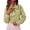 Light Green,#013, variant on Womens Color Block Striped Button Down Shirts Bow Tie Neck Long Sleeve Tops,2XL