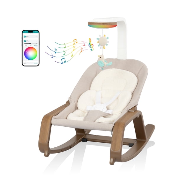 Evenflo Lyra 2-in-1 Infant to Toddler Rocker (Coastal Coffee)