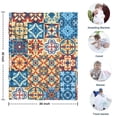 thumbnail image 4 of Multicolor Ethnic Geometric Patchwork Pattern Blanket,Comfortable Soft Flannel Throw Blanket,All Season,Warm Lightweight Blankets for Sofa Bed Couch Living Room Chair,30"x40", 4 of 4