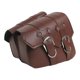 thumbnail image 1 of Toystoory Carteras universales para motocicleta, tarjetas, dinero, gran capacidad, bolsa de almacenamiento para sillín, portátil, ajustable, Mochilas de mochilero Set 2 Marrón 1 Par, 1 of 6