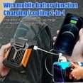 thumbnail image 3 of Tlpnb Portable Air Conditioner, 2025 Upgraded Waist Mounted Mini Cooling Fan, Cool Clip Fans Under Shirt, Turbo Track F-Ans, 3 Wind Speeds with Light, For Outdoor Work Camping, 3 of 6