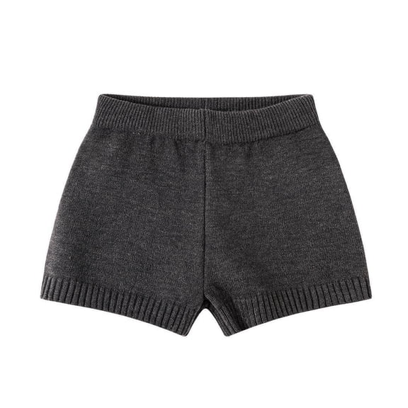 ITSAME Womens Plus Size Knit Shorts High Waisted Stretchy Lightweight Ladies Comfy Leggings Dark Gray Size 4XL
