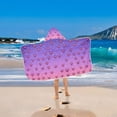 thumbnail image 2 of Yayeee Kids Hooded Towel with Hand Pockets Beach Soft Absorbent Bath Wrap 50 x 23.5 inch, Pixel Love, 2 of 5