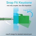 thumbnail image 3 of Acoplador Keystone Sokqovt CAT6 RJ45 hembra a hembra (paquete de 24), 3 of 7