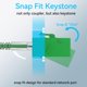 thumbnail image 3 of Acoplador Keystone Sokqovt CAT6 RJ45 hembra a hembra (paquete de 24), 3 of 7