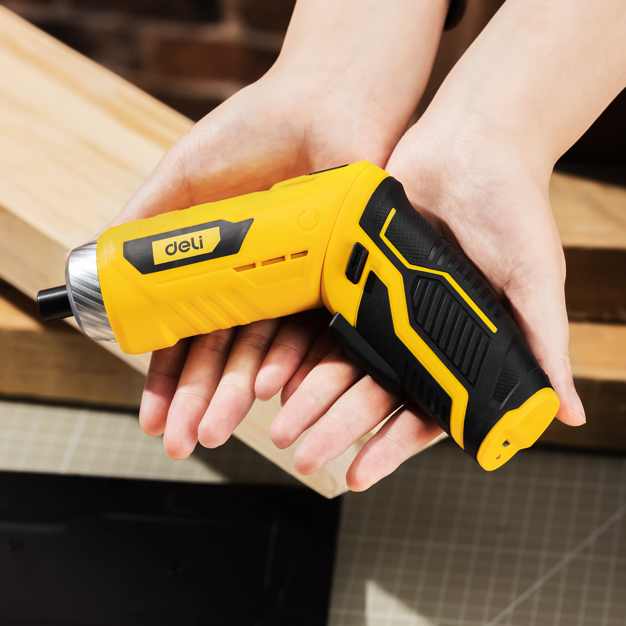 Deli 3.6V USB Cordless Electric Screwdriver Set, 11-Piece photo 7