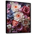 thumbnail image 2 of Designart "Peonies In Asian Painting III" Asian Floater Framed Wall Decor, 2 of 7
