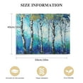 thumbnail image 2 of JRXY Large White Birch Forest Wall Art Decor Canvas Print Blue Green Tree Blue Maple Leaf Modern Home Office Decoration 20x16, 2 of 5