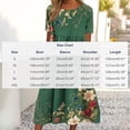 thumbnail image 3 of Women's Summer Casual Dresses Plus Size Round Neck Zipper Floral Print Dress, 3 of 7
