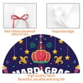 thumbnail image 7 of Cauagu 36" Christmas Tree Skirt Happy Mardi Gras Pattern Christmas Tree Decorations Tree Mat for Xmas Decorations Occasion Holiday Home Decor -36", 7 of 7